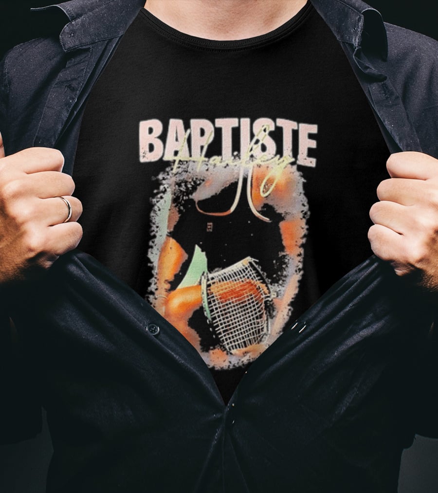 Baptiste Hailey Tennis Player With Racket T-Shirt