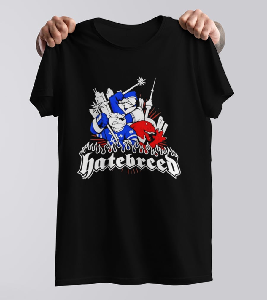 Hatebreed Toronto Maple Leafs Raptors CN Tower Hardcore Mashup T-Shirt