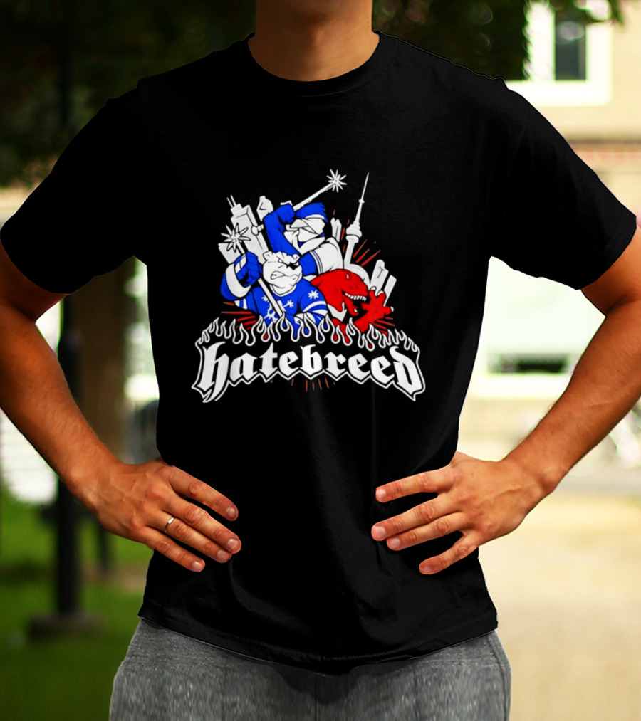 Hatebreed Toronto Maple Leafs Raptors CN Tower Hardcore Mashup T-Shirt