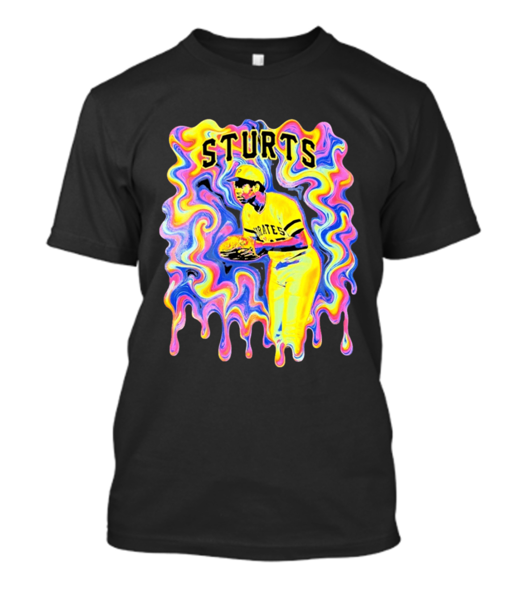Sturts Willie Stargell Pittsburgh Pirates Psychedelic T-Shirt