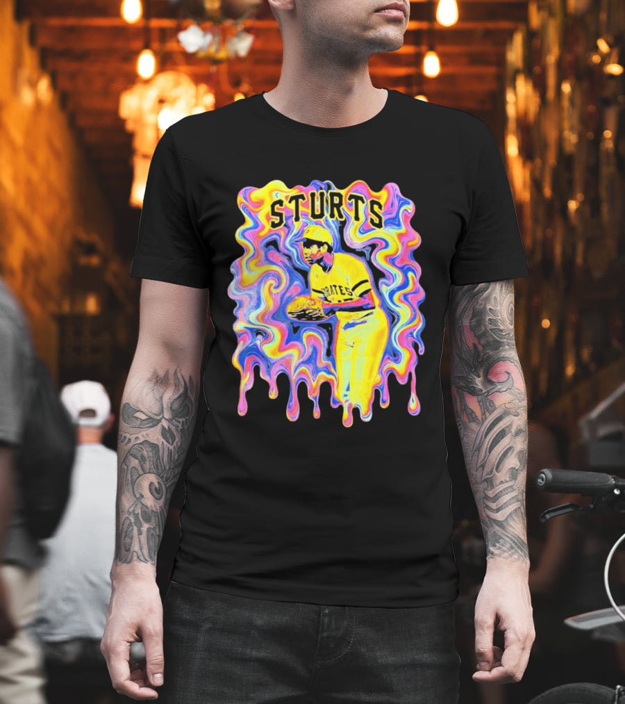 Sturts Willie Stargell Pittsburgh Pirates Psychedelic T-Shirt