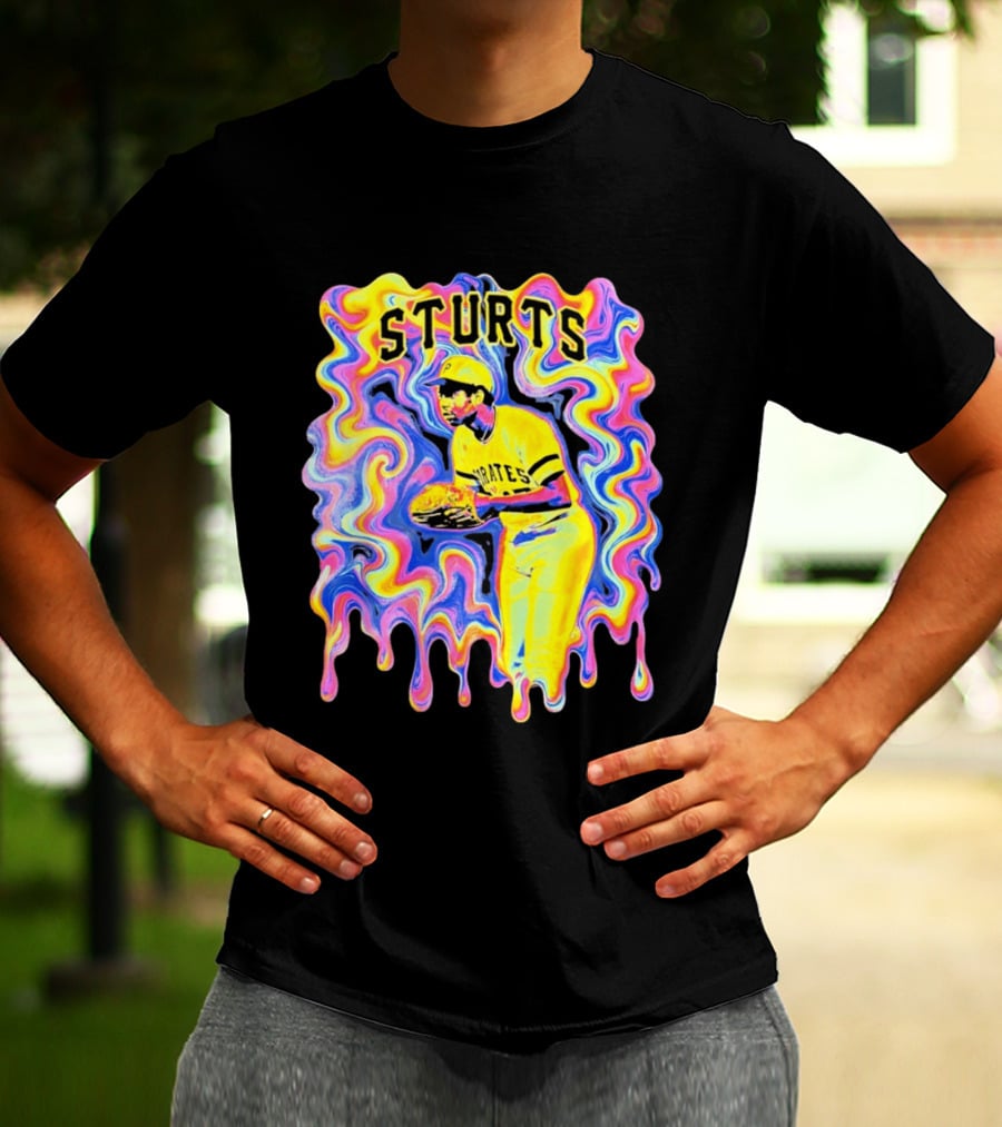 Sturts Willie Stargell Pittsburgh Pirates Psychedelic T-Shirt