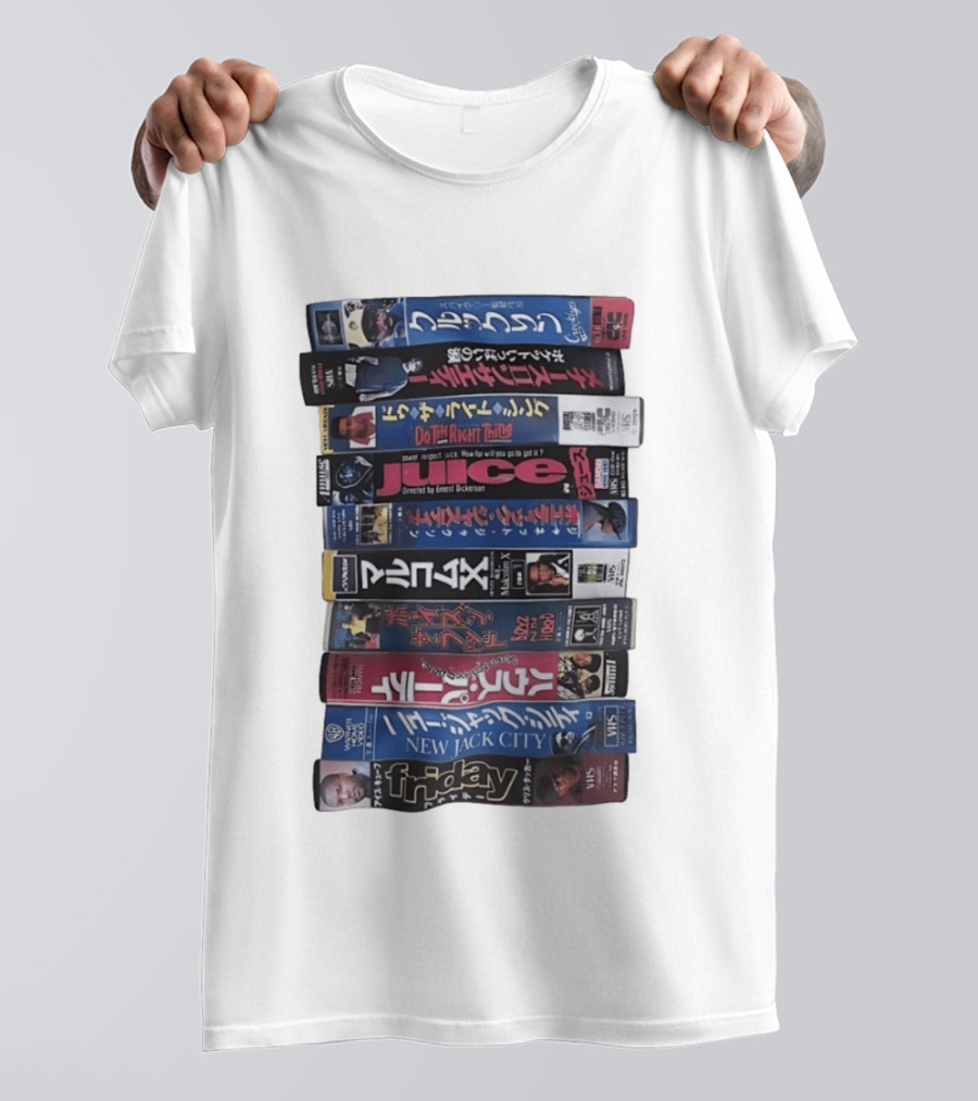 Friday Malcolm X Boyz N The Hood Juice Do The Right Thing New Jack City VHS Collection T-Shirt