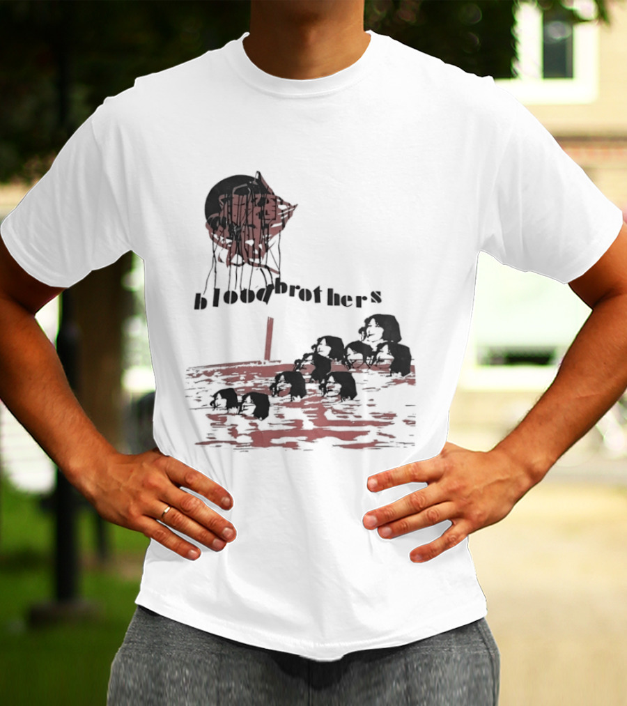 Blood Brothers Musical West End Willy Russell Dripping Red Moon T-Shirt