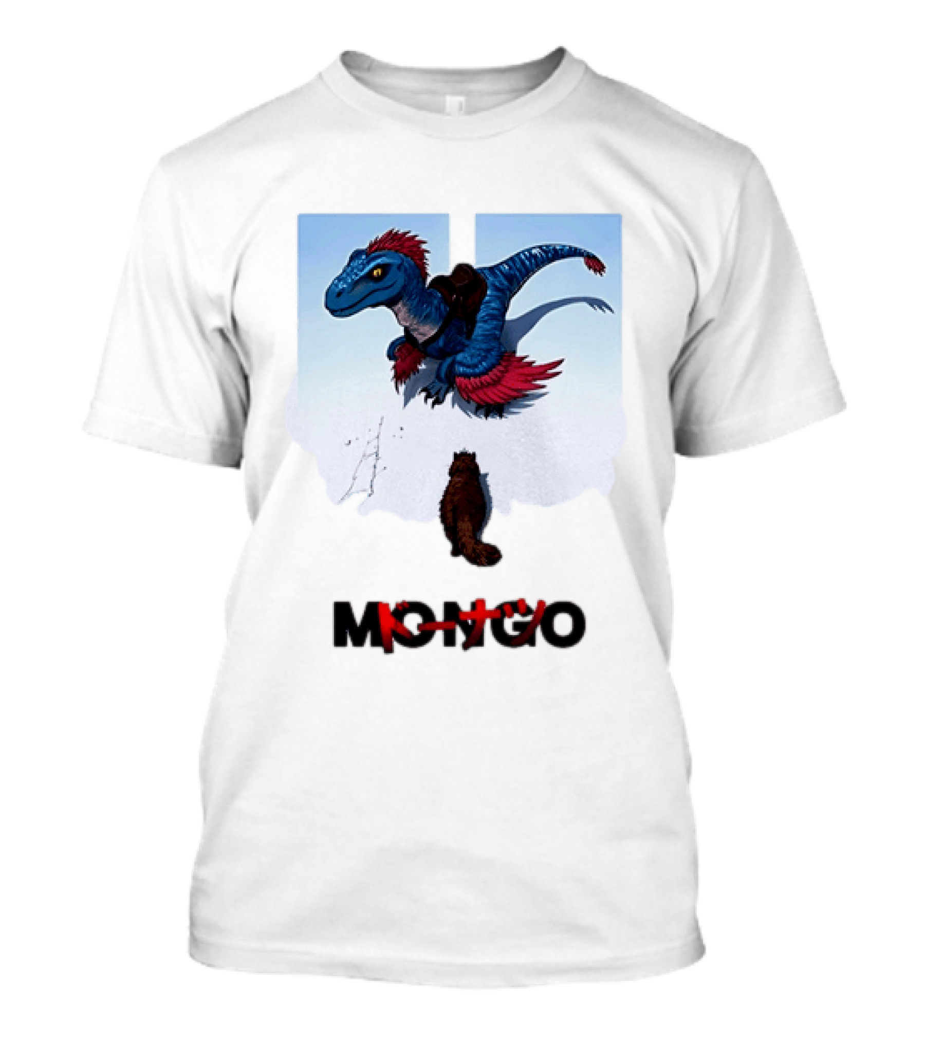 Mongo Raptor Cat Donatsu By U Mashermello Dinosaur T-Shirt