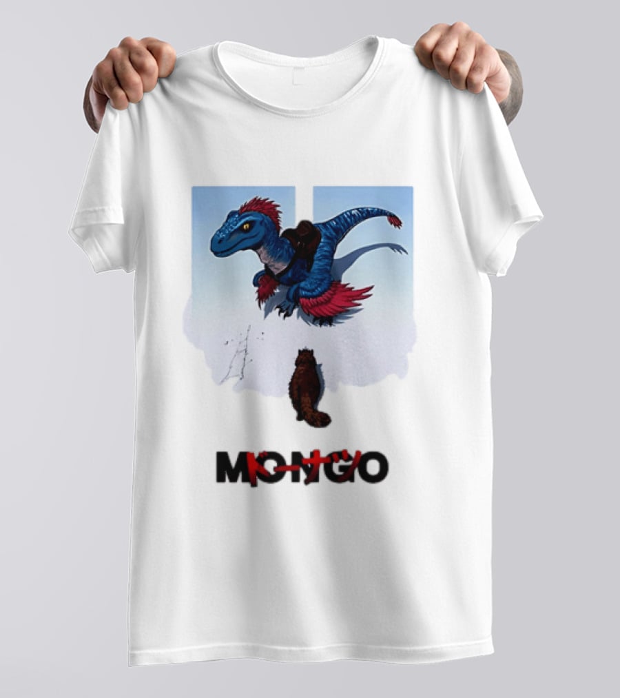Mongo Raptor Cat Donatsu By U Mashermello Dinosaur T-Shirt
