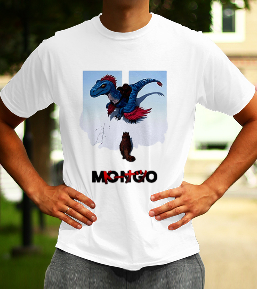 Mongo Raptor Cat Donatsu By U Mashermello Dinosaur T-Shirt