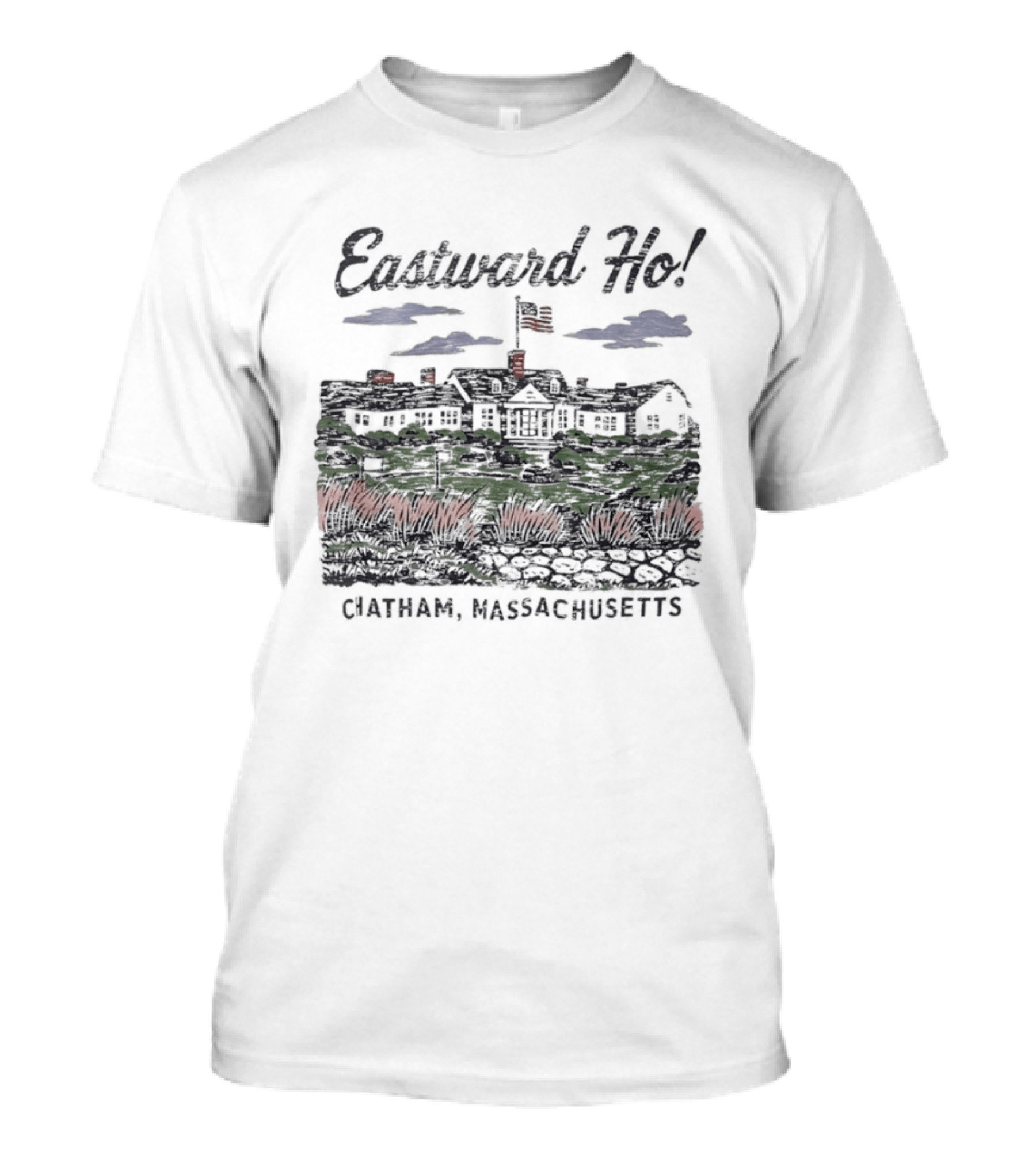 Eastward Ho Chatham Massachusetts Golf Club Scenic Landscape T-Shirt