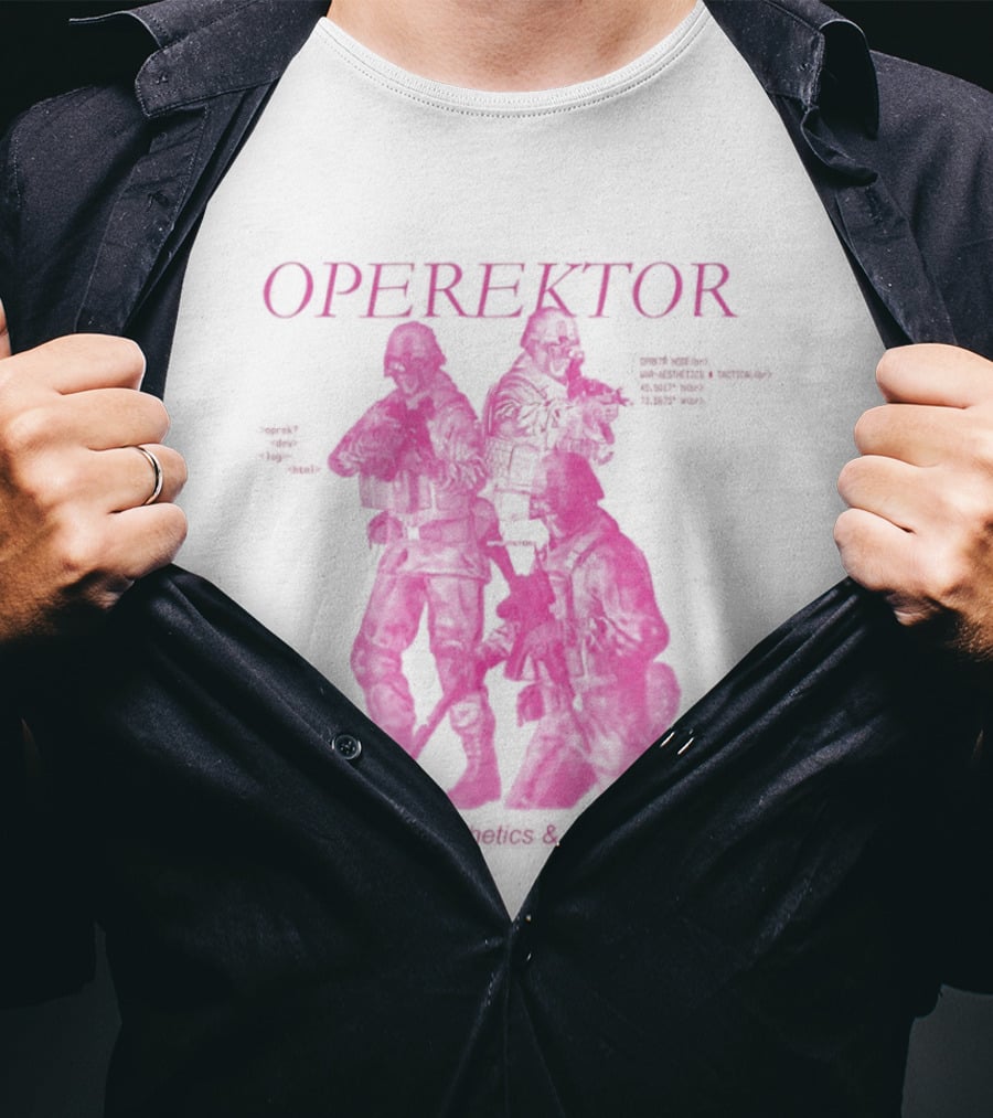 Operektor War Aesthetics Tactical Editor Time Signature Authored Narratives T-Shirt