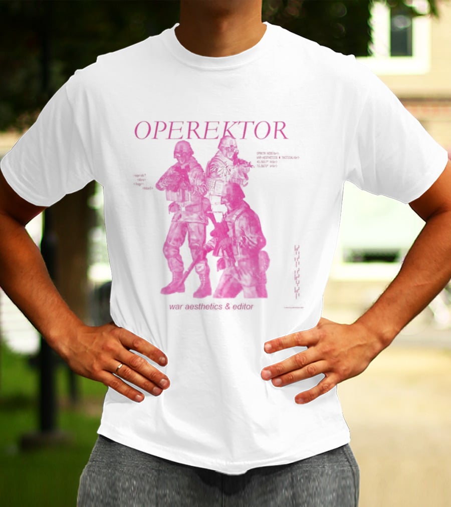 Operektor War Aesthetics Tactical Editor Time Signature Authored Narratives T-Shirt