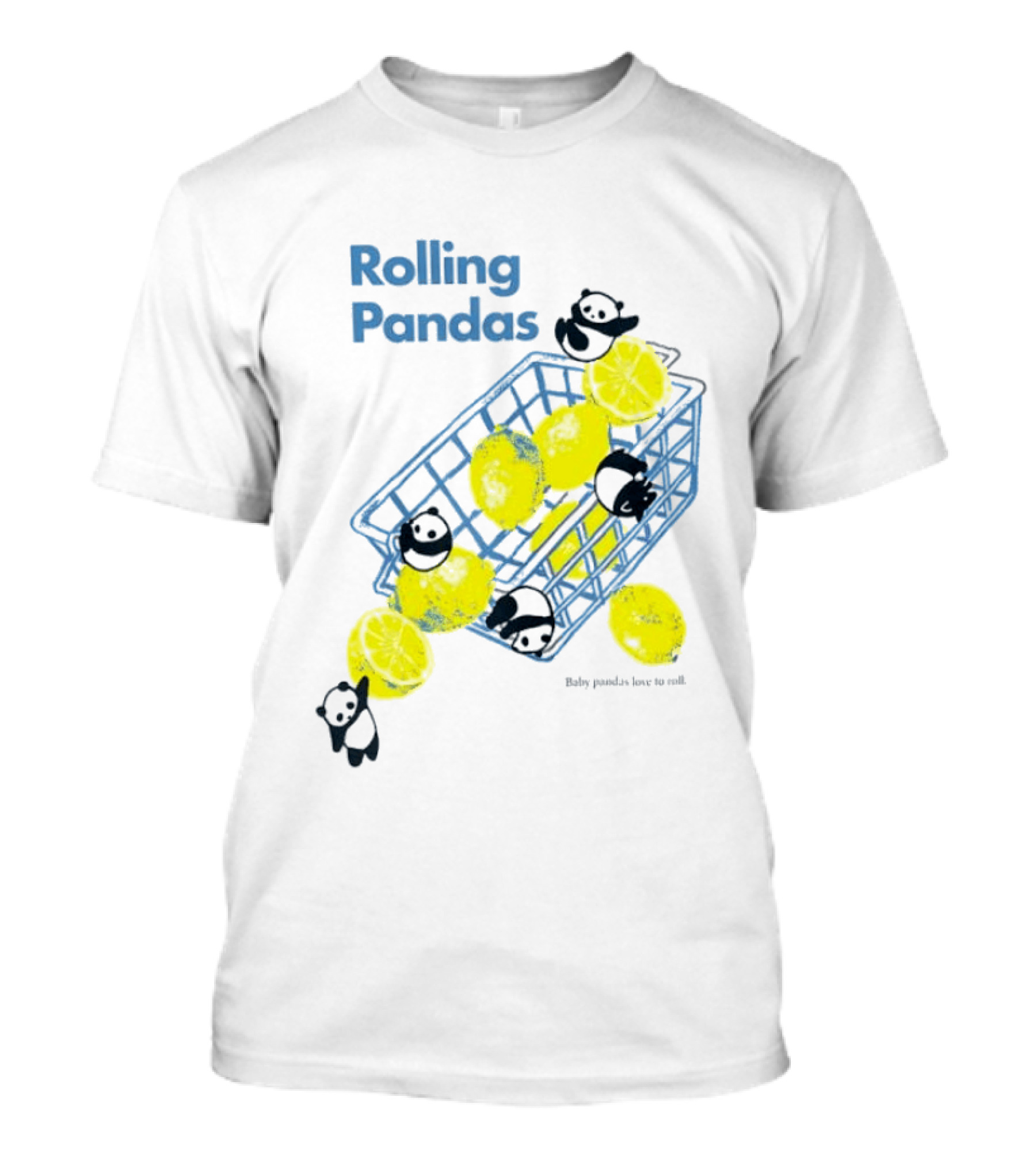 Rolling Pandas Baby Pandas Love Lemons In Basket T-Shirt