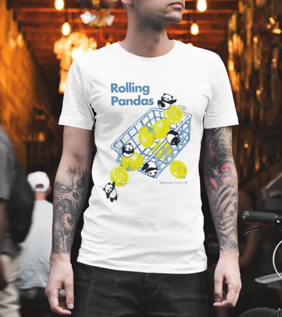 Rolling Pandas Baby Pandas Love Lemons In Basket T-Shirt