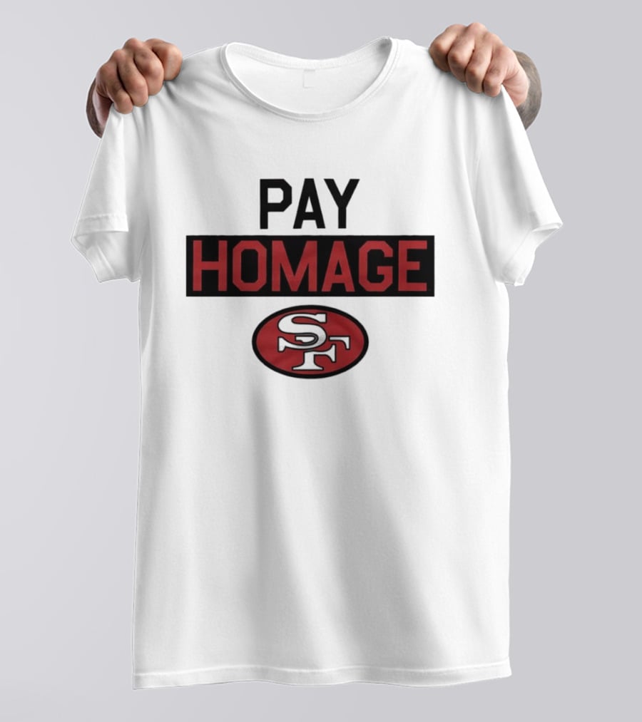 San Francisco 49ers Pay Homage SF Football T-Shirt