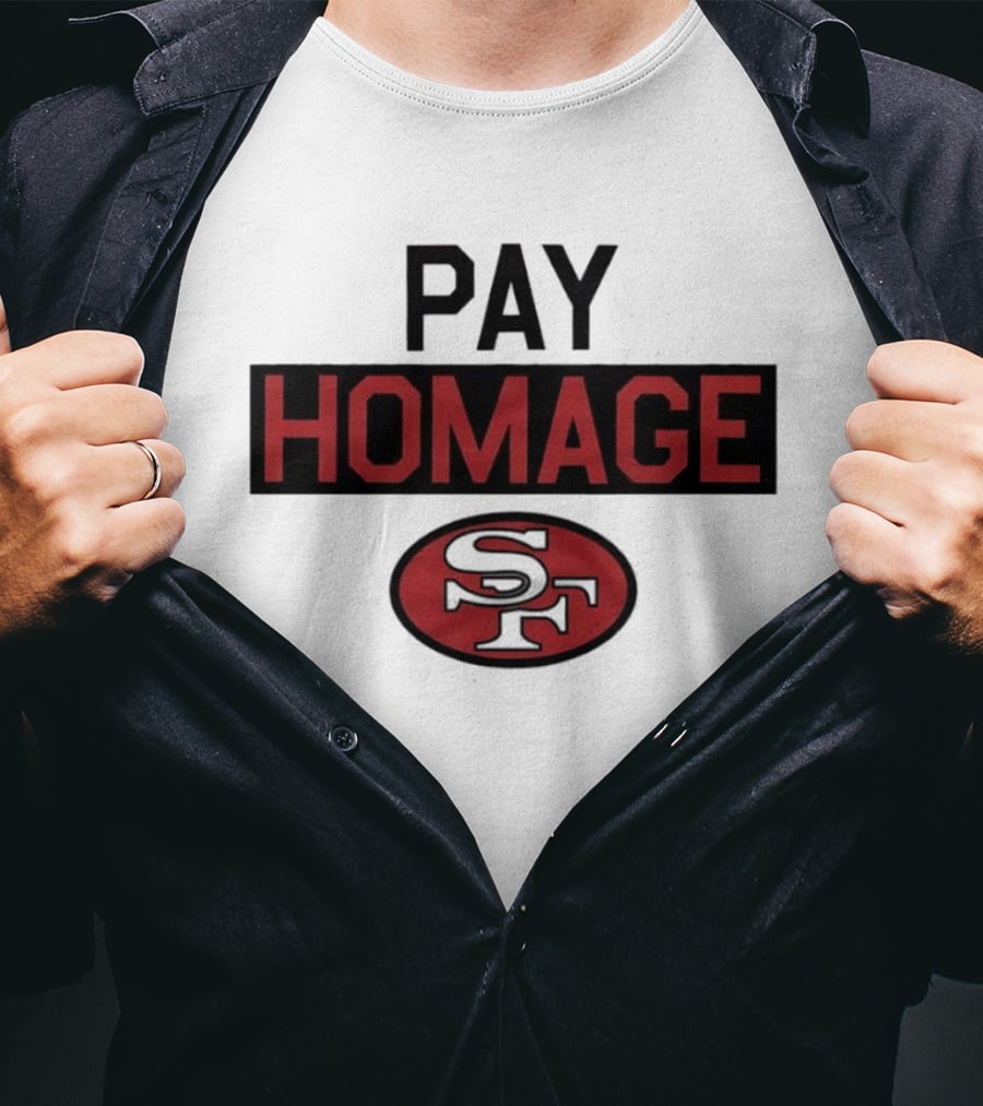 San Francisco 49ers Pay Homage SF Football T-Shirt
