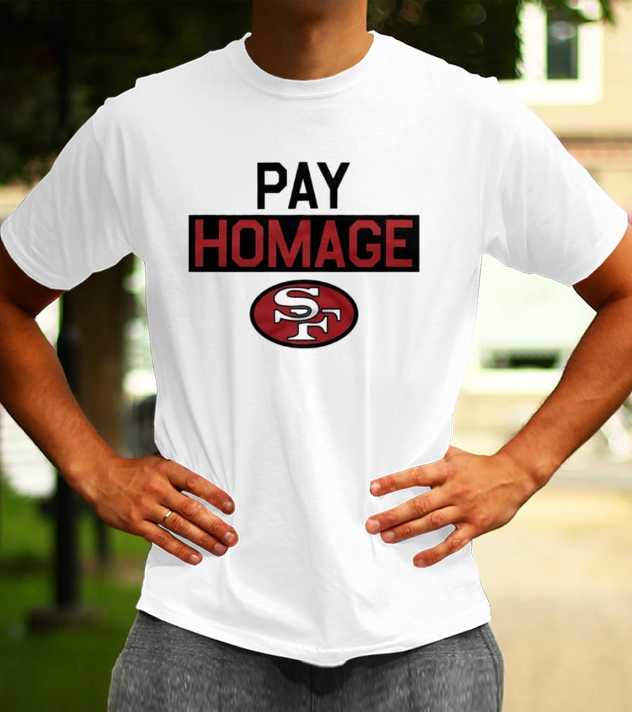 San Francisco 49ers Pay Homage SF Football T-Shirt