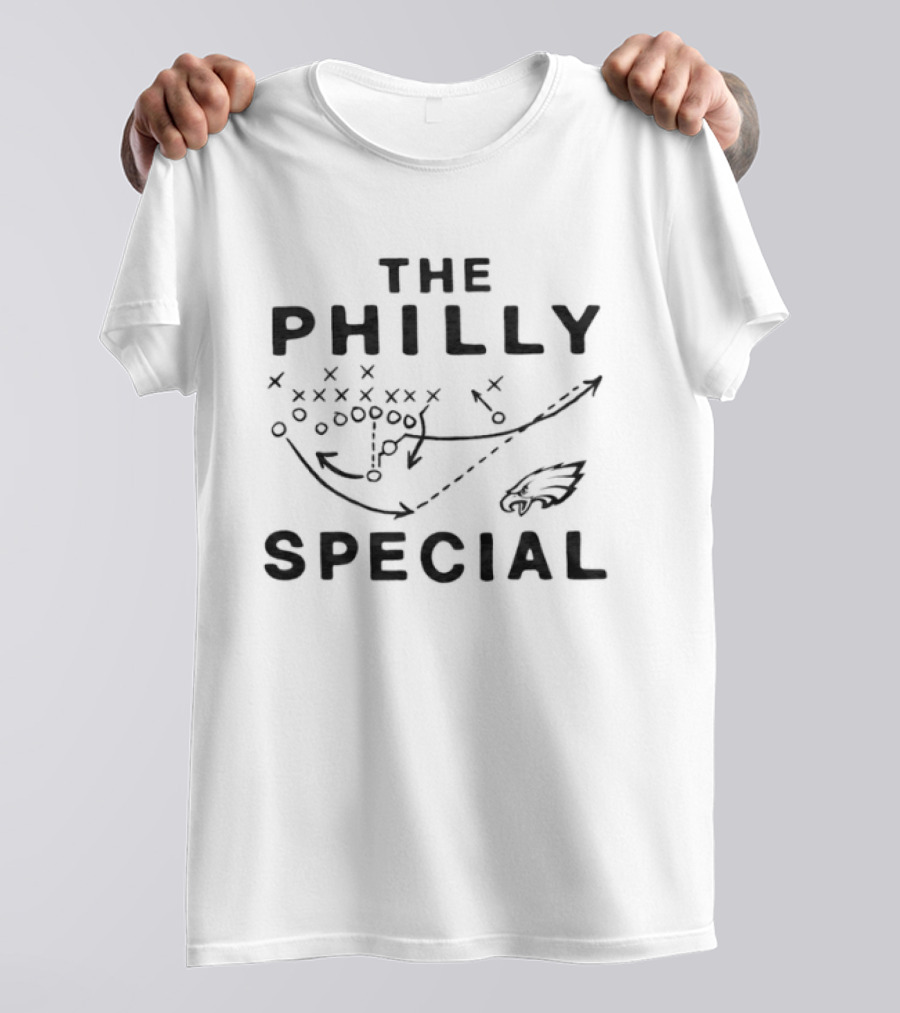 The Philly Special Philadelphia Eagles Iconic Football Play Diagram T-Shirt