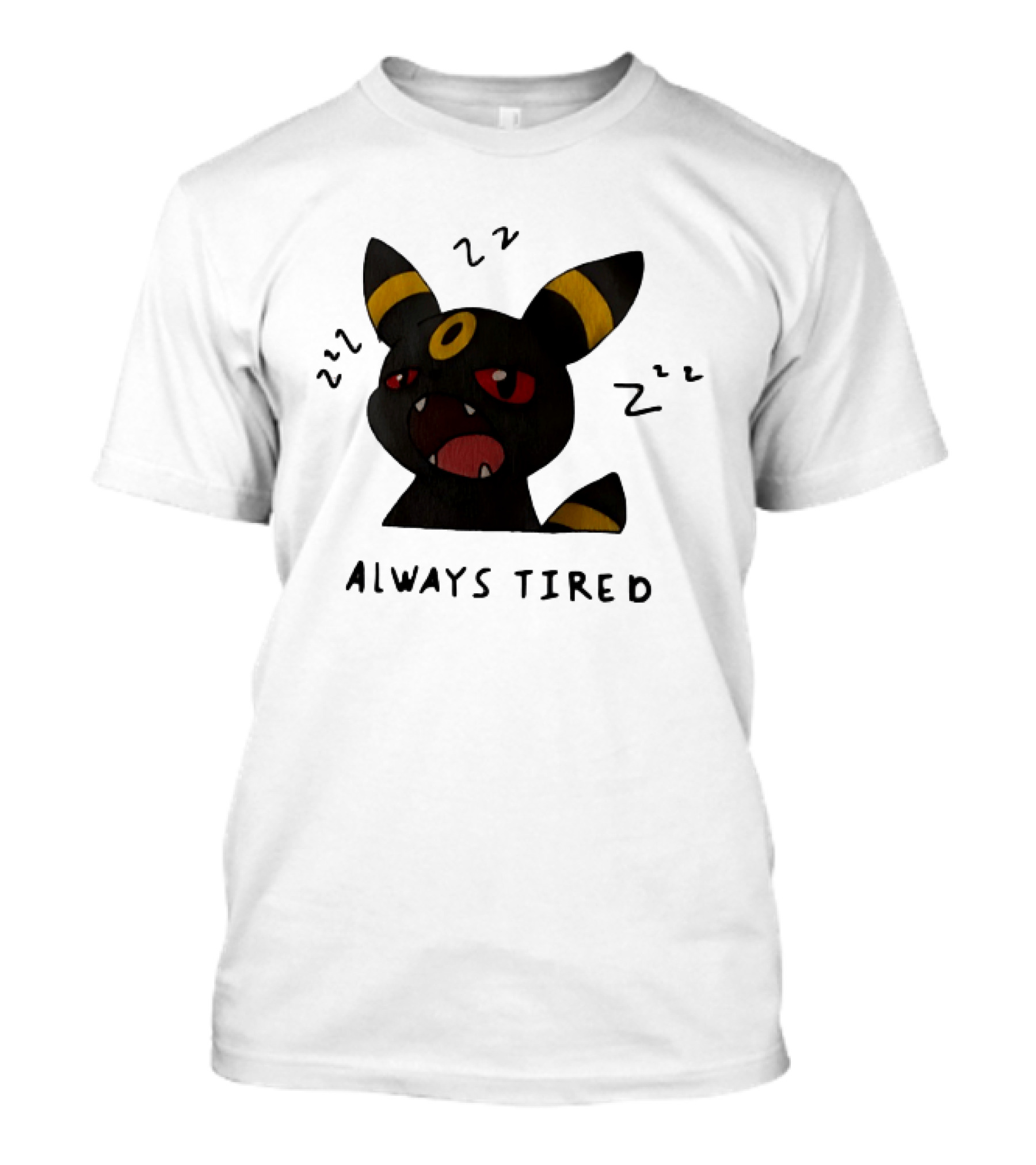Umbreon Always Tired With ZZZs And Open Mouth Pokémon T-Shirt