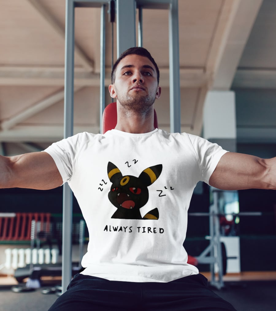 Umbreon Always Tired With ZZZs And Open Mouth Pokémon T-Shirt