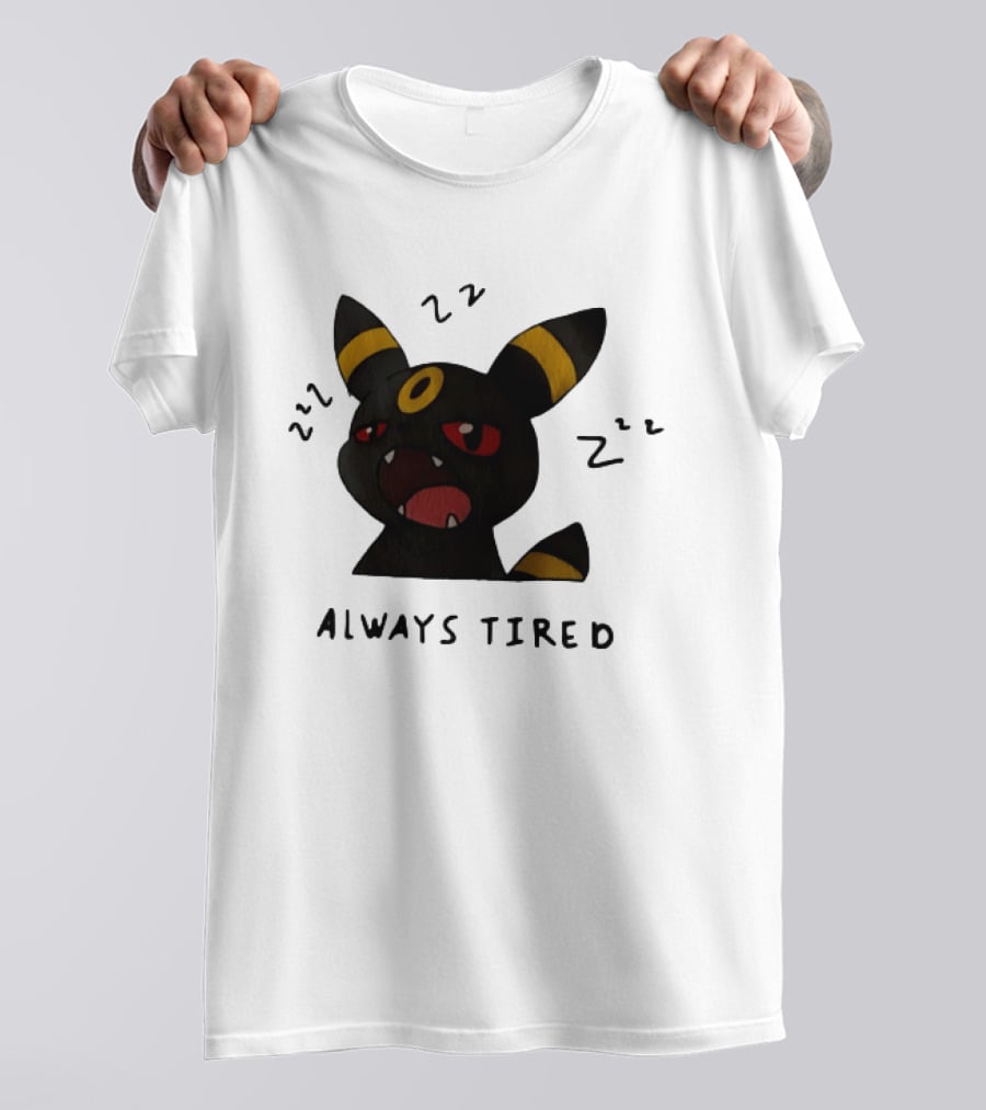 Umbreon Always Tired With ZZZs And Open Mouth Pokémon T-Shirt