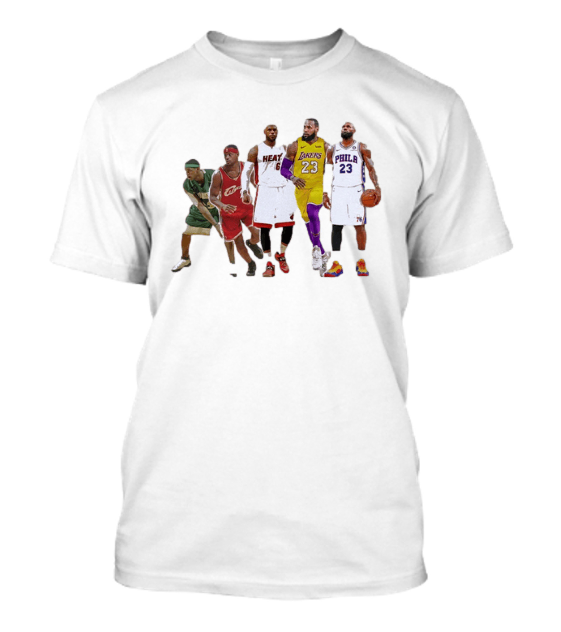 LeBron James St Vincent St Mary Cavs Heat Lakers 76ers Journey T-Shirt