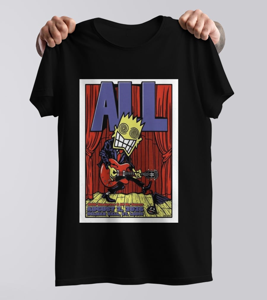 ALL Band August 21 2026 Delmar Hall St Louis With Snodgrass And All My Senses T-Shirt