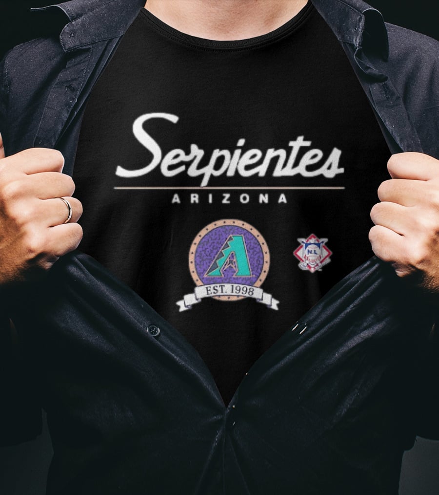 Arizona Serpientes Diamondbacks Est 1998 MLB Baseball NL T-Shirt