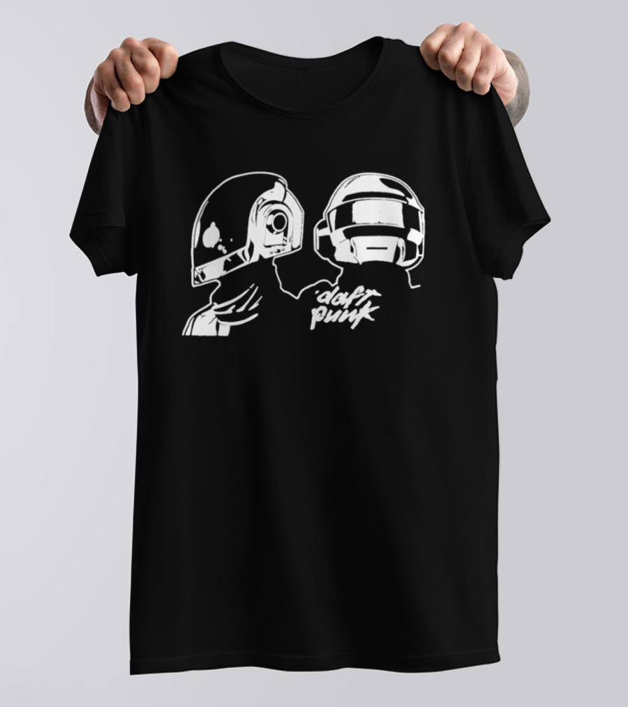 Daft Punk Helmet Duo Electronic Music Guy Manuel De Homem Christo T-Shirt
