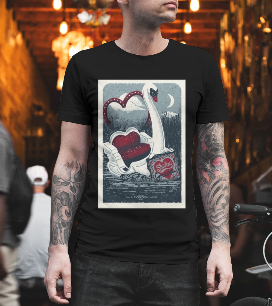 Shakey Graves Pickathon Swan Boat July 31 August 1 Concert T-Shirt