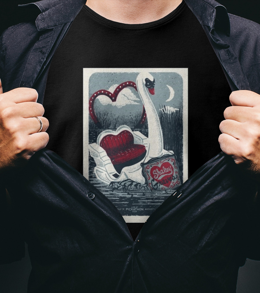 Shakey Graves Pickathon Swan Boat July 31 August 1 Concert T-Shirt