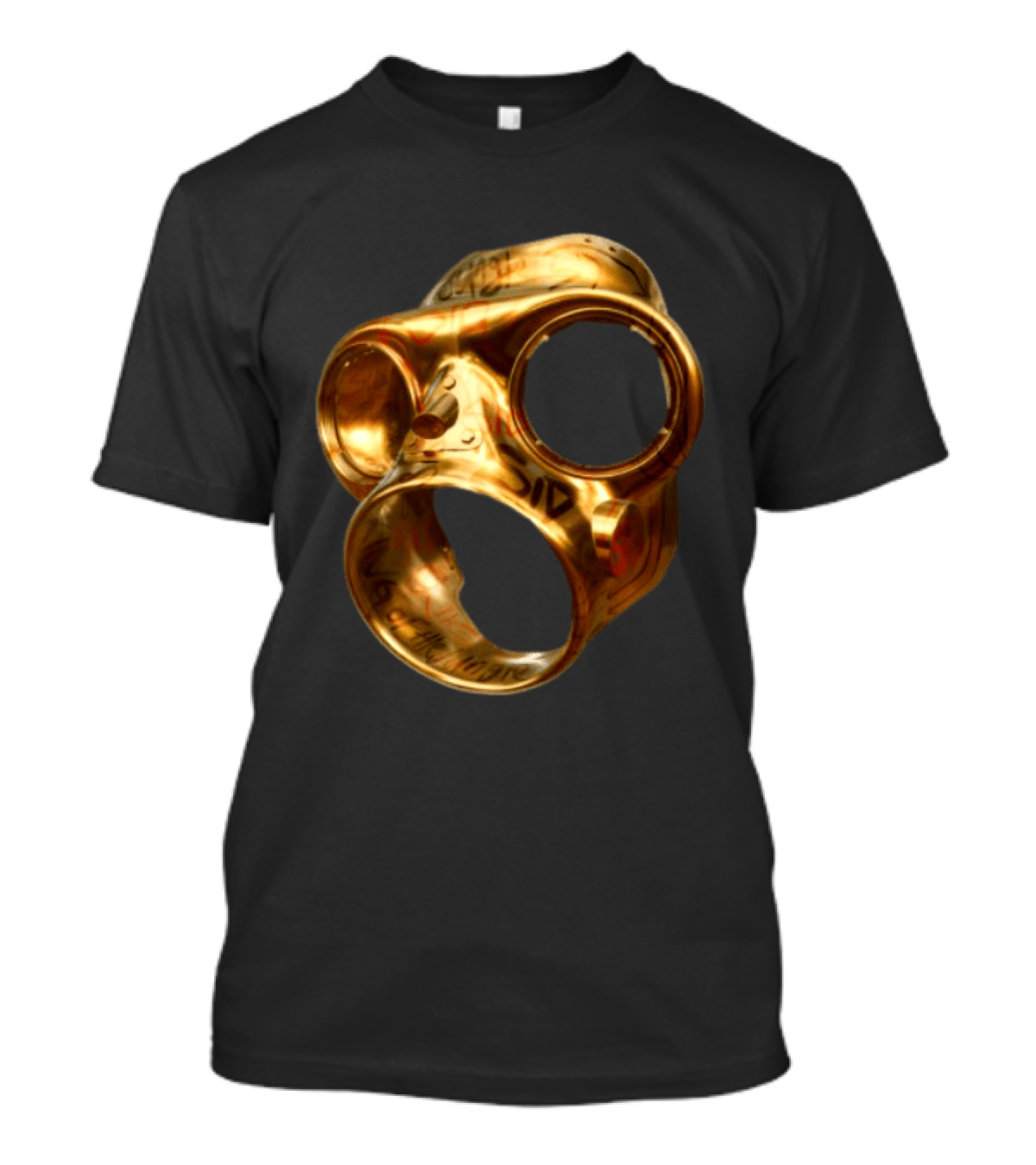 Sid The 3Rd Shop Store Gold Mask Ring T-Shirt