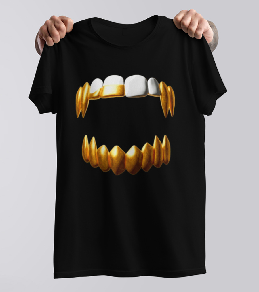 Sid The 3Rd Shop Store Gold Teeth Grillz T-Shirt