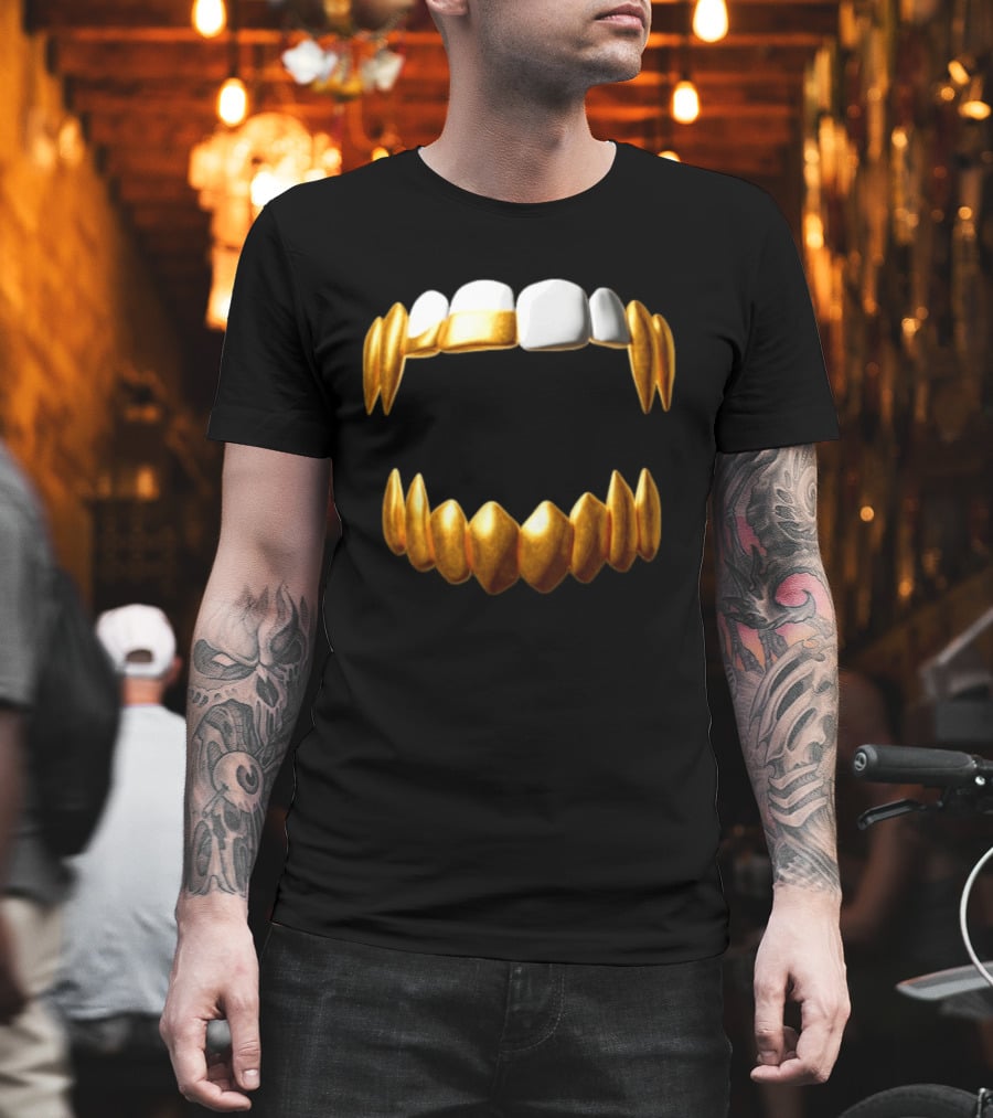 Sid The 3Rd Shop Store Gold Teeth Grillz T-Shirt