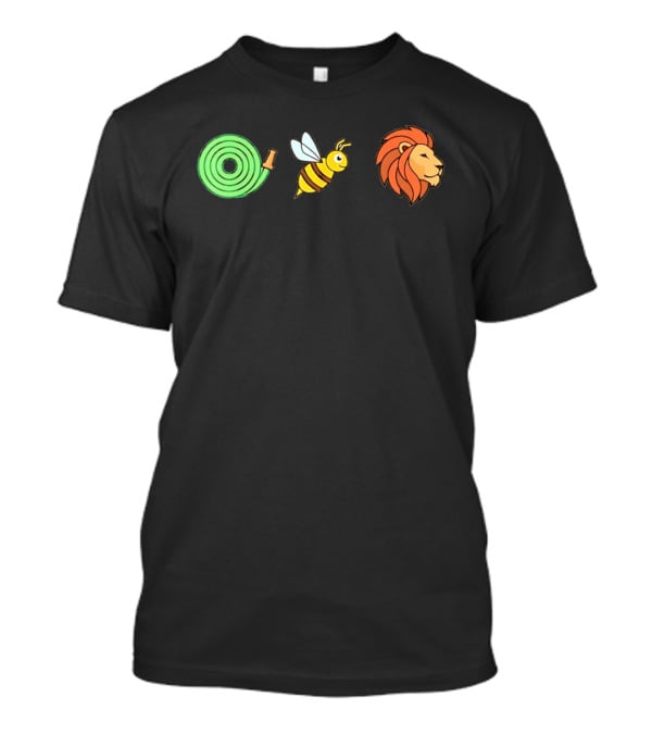 Hose Bee Lion Rebus Visual Wordplay Puzzle T-Shirt