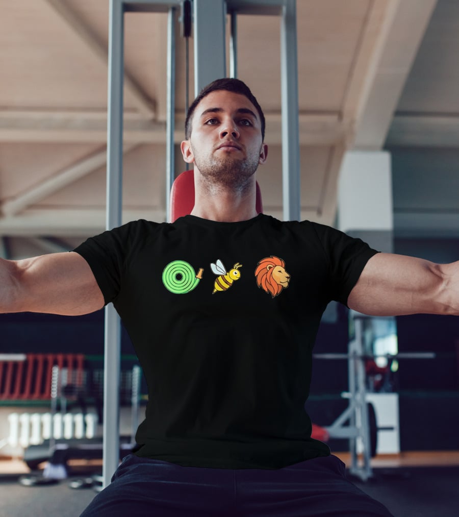 Hose Bee Lion Rebus Visual Wordplay Puzzle T-Shirt