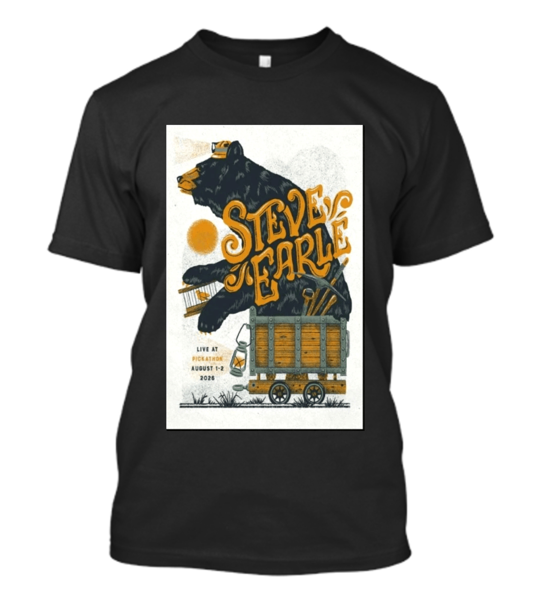 Steve Earle Pickathon Live August 1 2 2026 Event Bear T-Shirt