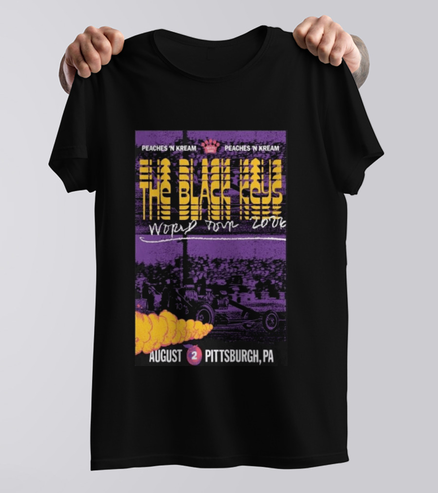 The Black Keys World Tour 2026 Peaches 'N Kream August Pittsburgh PA T-Shirt