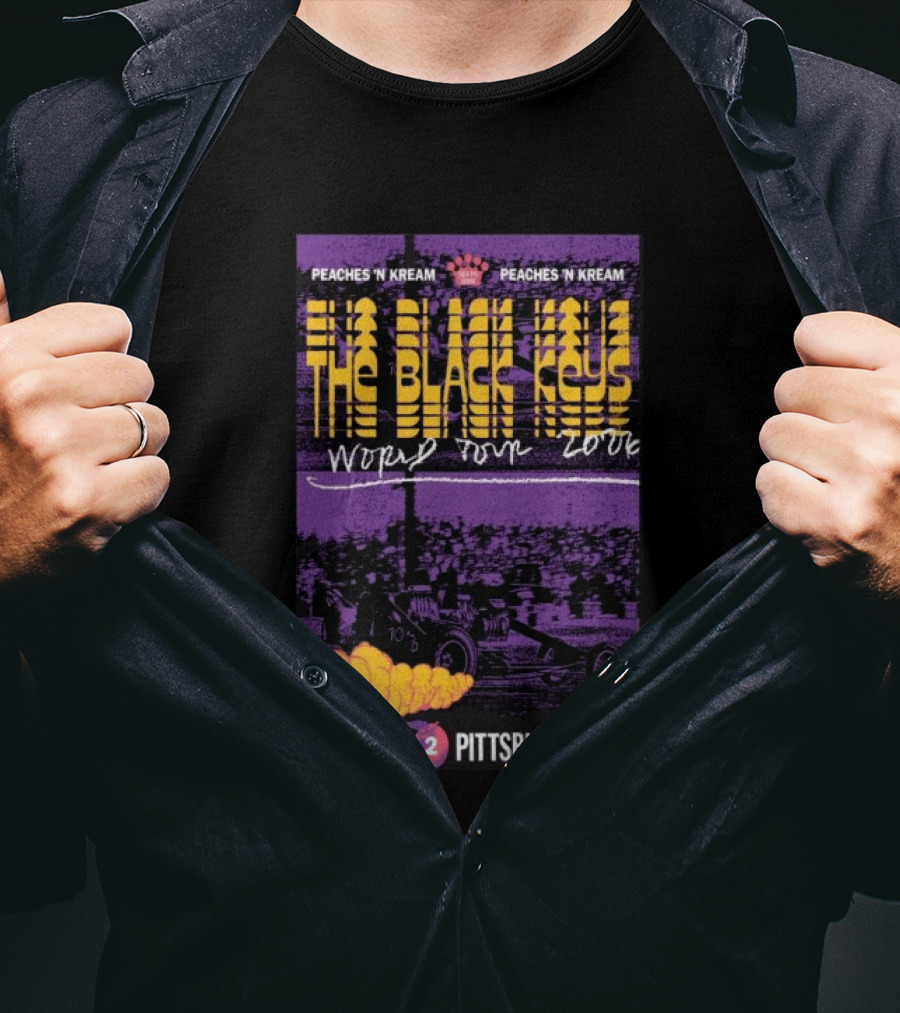 The Black Keys World Tour 2026 Peaches 'N Kream August Pittsburgh PA T-Shirt