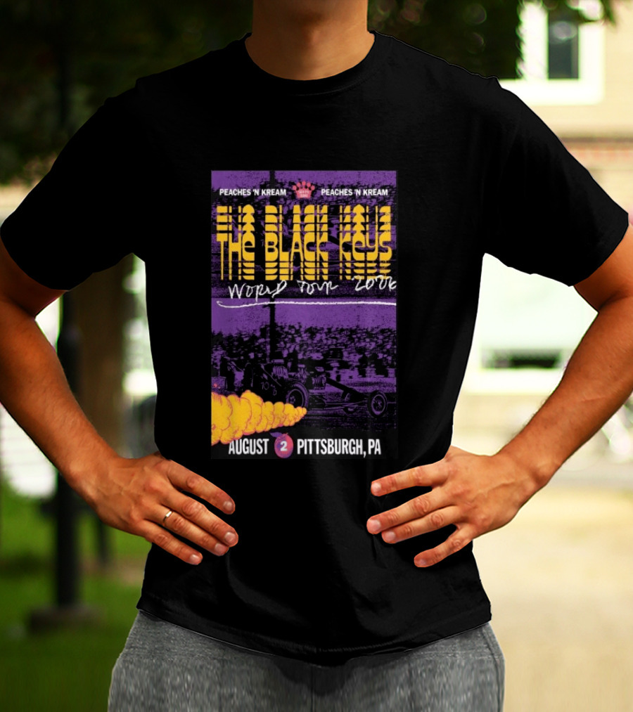 The Black Keys World Tour 2026 Peaches 'N Kream August Pittsburgh PA T-Shirt