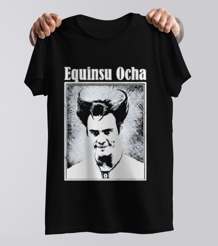 Jim Carrey Equinsu Ocha Ace Ventura Distressed Vintage Look T-Shirt