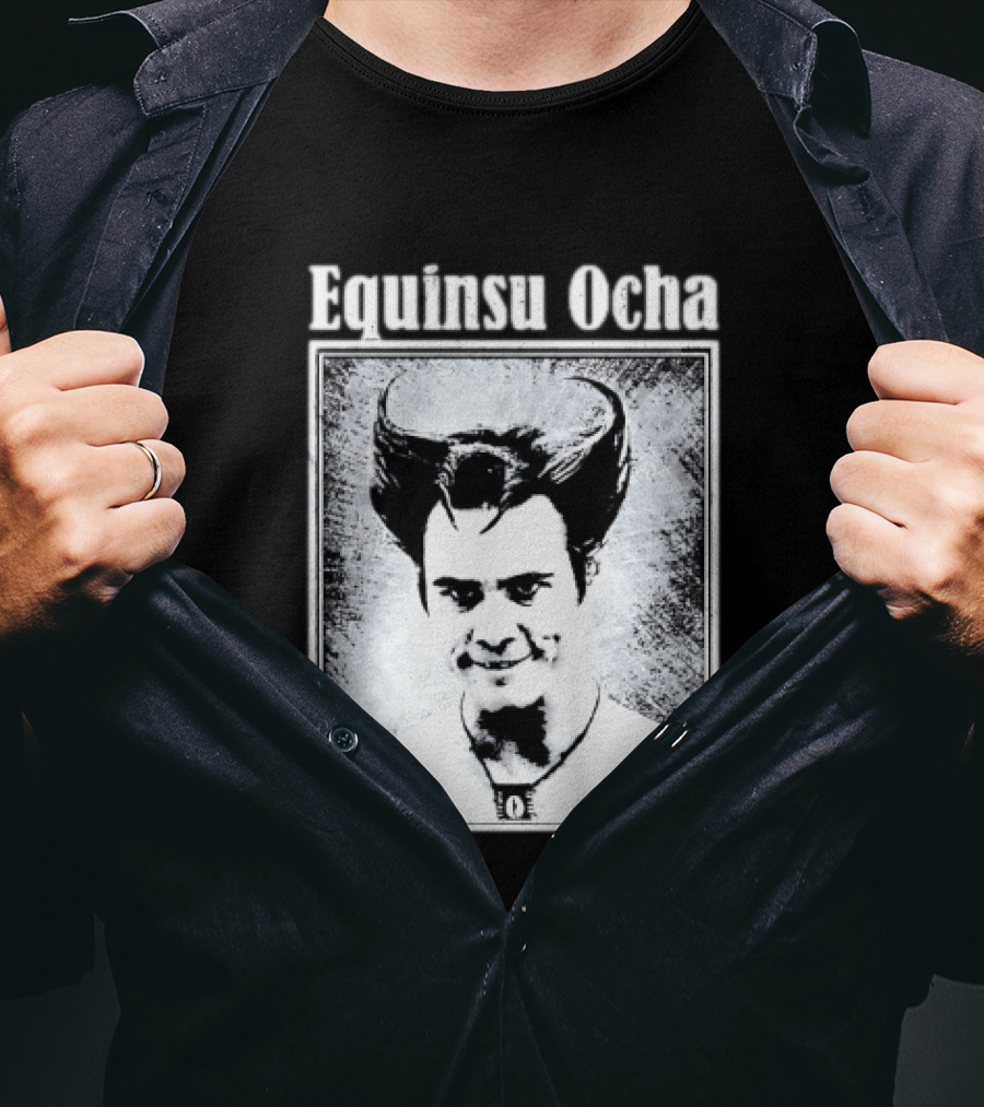 Jim Carrey Equinsu Ocha Ace Ventura Distressed Vintage Look T-Shirt