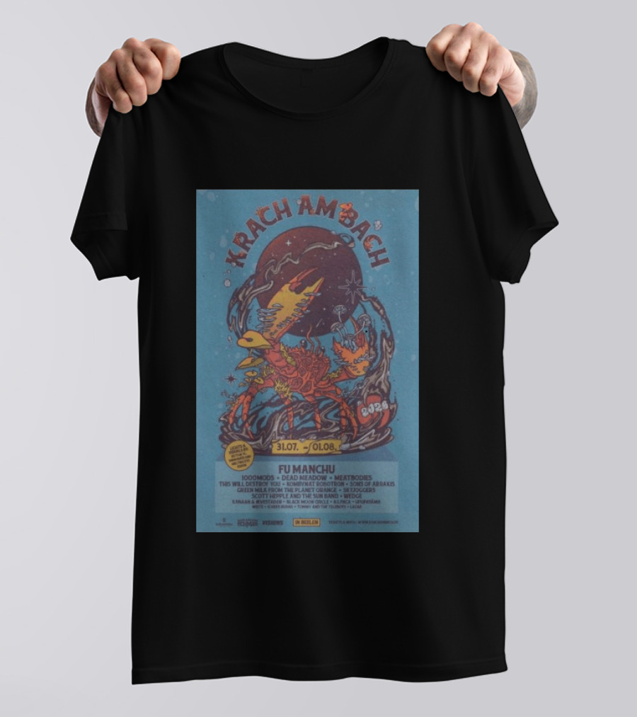 Krachambach Festival 2026 Fu Manchu Lineup And Dates T-Shirt