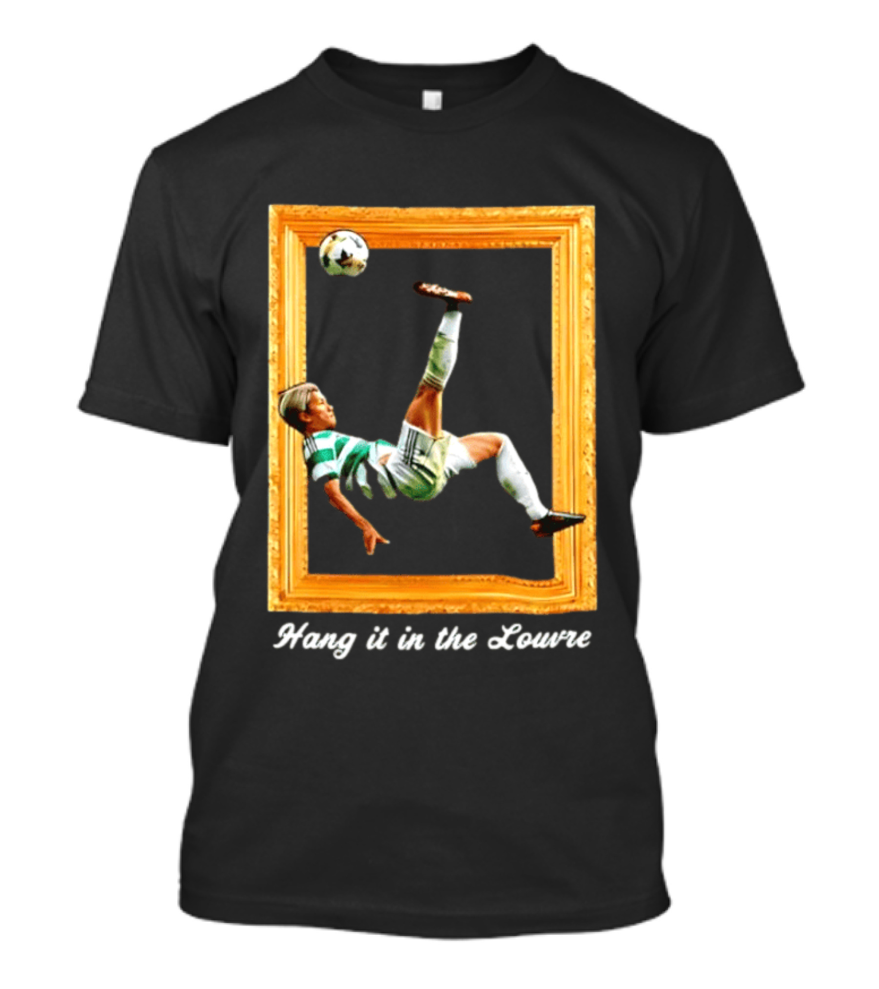 Kyogo Furuhashi Celtic FC Hang It In The Louvre Soccer Art футболка T-Shirt