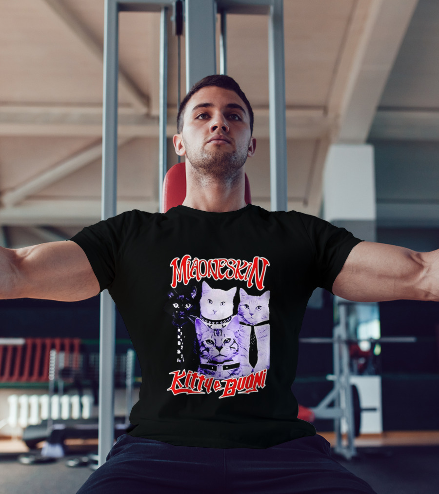 Miaoneskin Kitty E Buoni Maneskin Cats Band T-Shirt