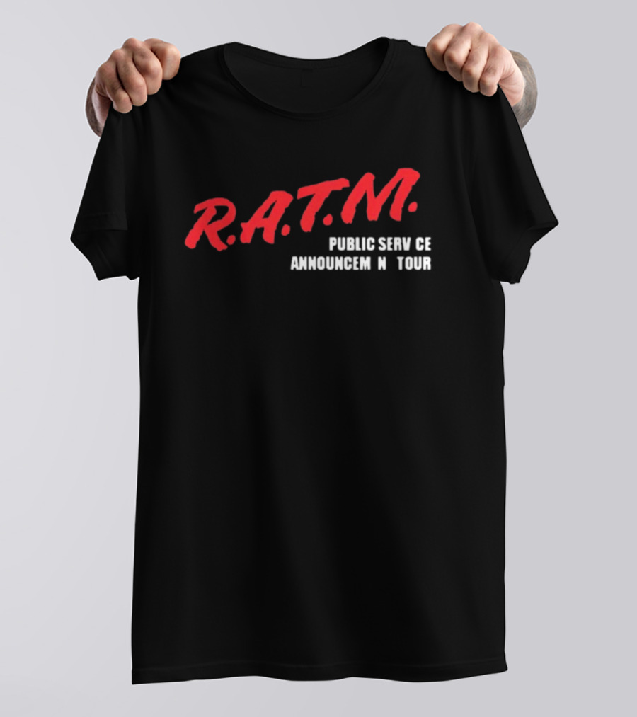 Rage Against The Machine R.A.T.M. Public Service Announcement Tour T-Shirt
