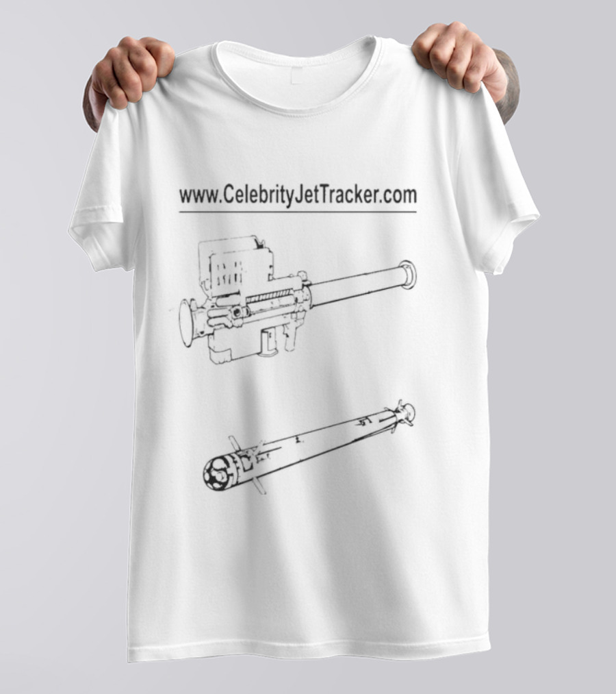 Www.CelebrityJetTracker.com Rocket Launcher 2025 T-Shirt