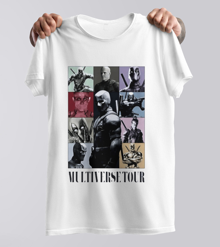 Deadpool Multiverse Tour Marvel Ryan Reynolds T-Shirt