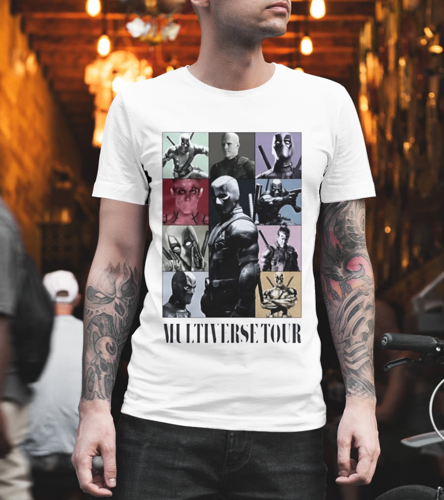 Deadpool Multiverse Tour Marvel Ryan Reynolds T-Shirt