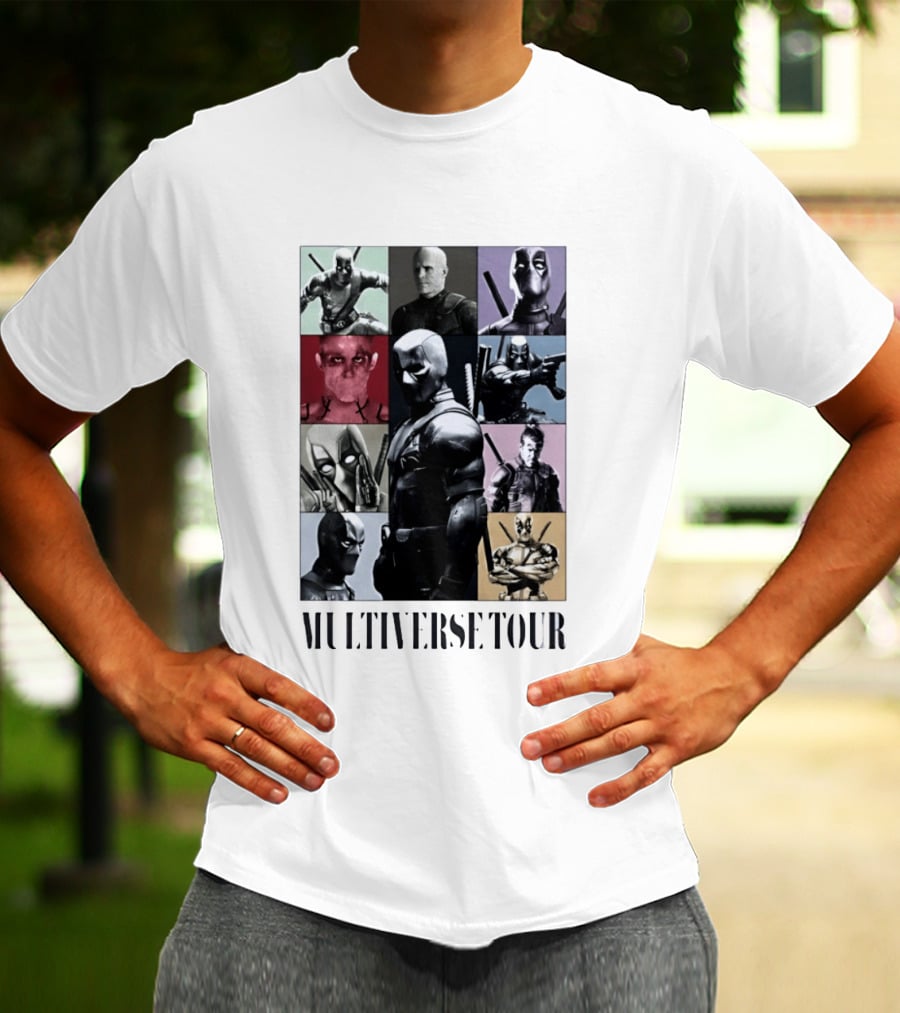 Deadpool Multiverse Tour Marvel Ryan Reynolds T-Shirt