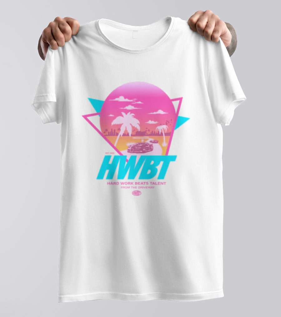 HWBT Miami Dreams Sunset Drive Neon T-Shirt