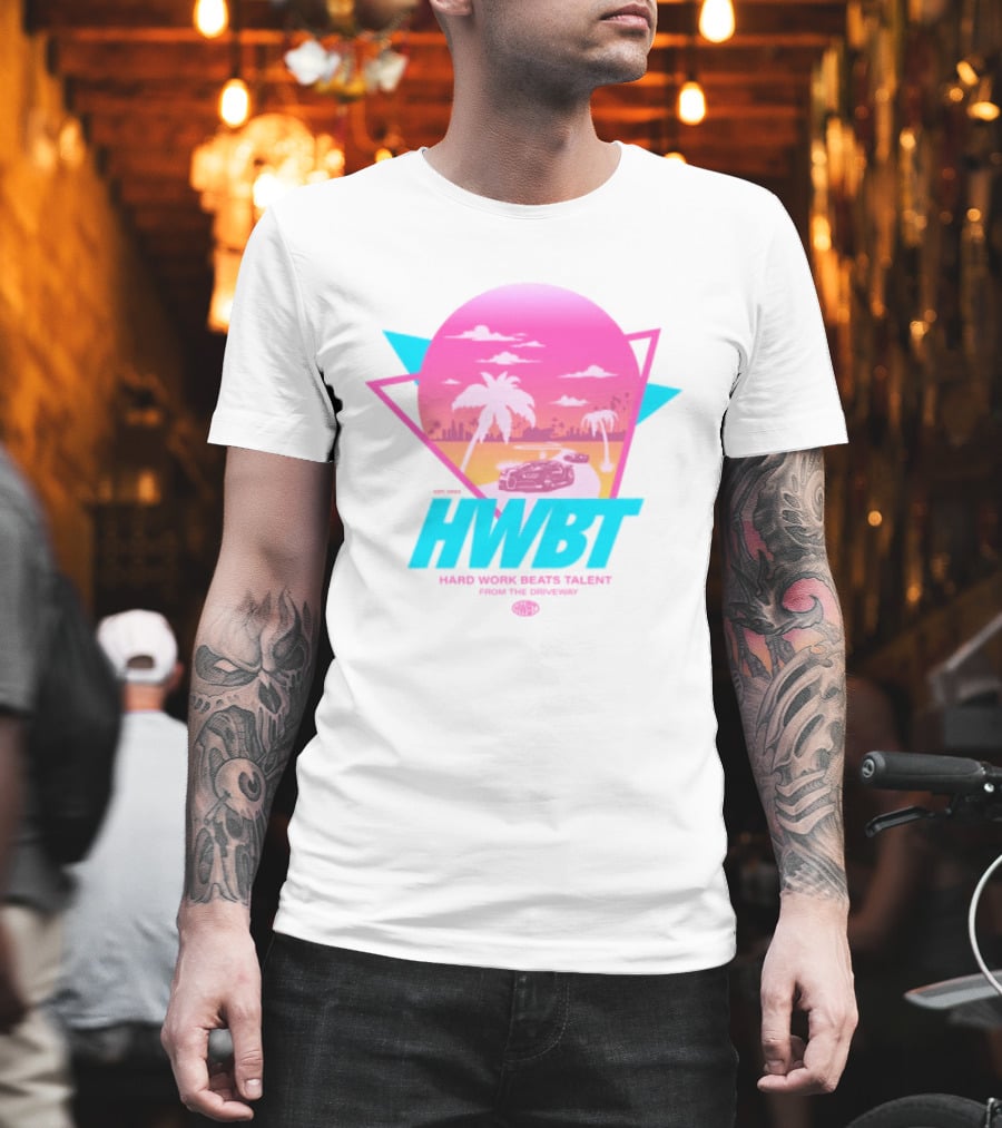 HWBT Miami Dreams Sunset Drive Neon T-Shirt